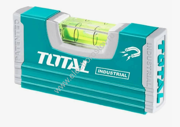 Уровень алюминиевый магнитный 10см, Total
