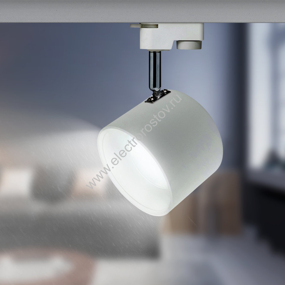ЭРА TR15 GX53 WH/SL Белый+серебро Светильник трековый под лампу Gx53, алюминий (30/360)