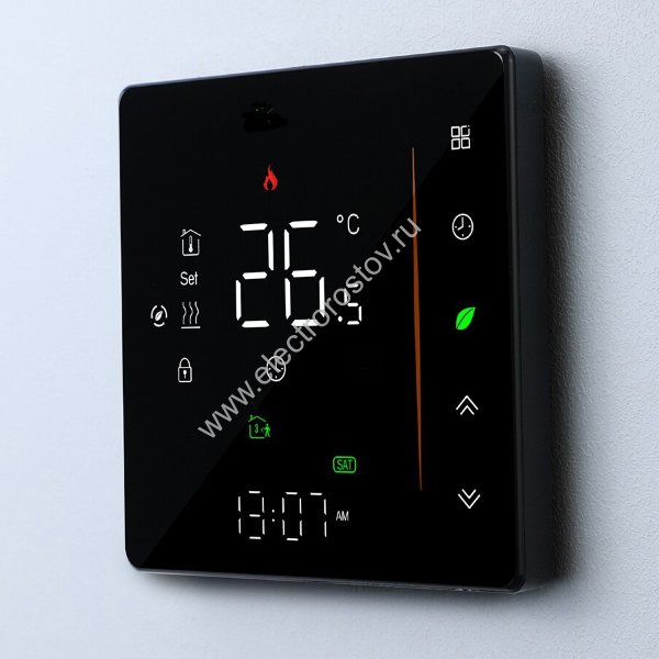 Терморегулятор черный FH-600-Black программируемый FUJIHOME
