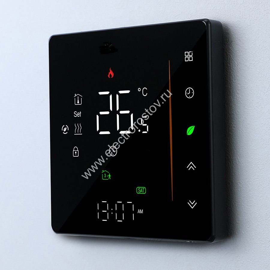 Терморегулятор черный FH-600-Black программируемый FUJIHOME