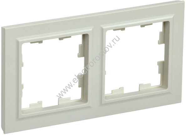 IEK BRITE BASE Бежевый Рамка 2-м РУ-2-БрКр