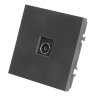 STEKKER Эмили Черный уголь, soft touch Розетка телевизионная 1-местная 75 Ом, 5-862МГц