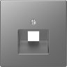 Schneider Electric Merten D-Life Нержавеющая Сталь Накладка центральная для розетки 1-ной RJ45