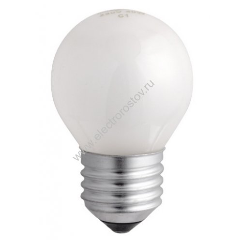 Лампа накаливания ШАР матовый 40Вт Е27 220В P45 OSRAM
