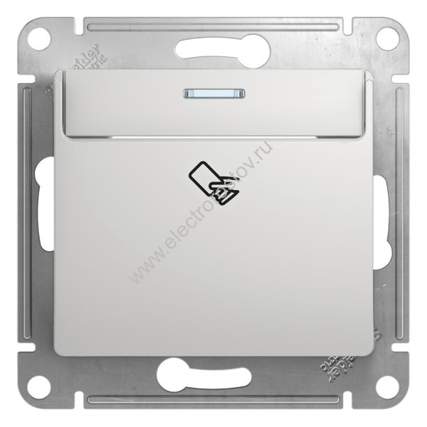 Glossa Алюминий Выключатель карточный Schneider Electric