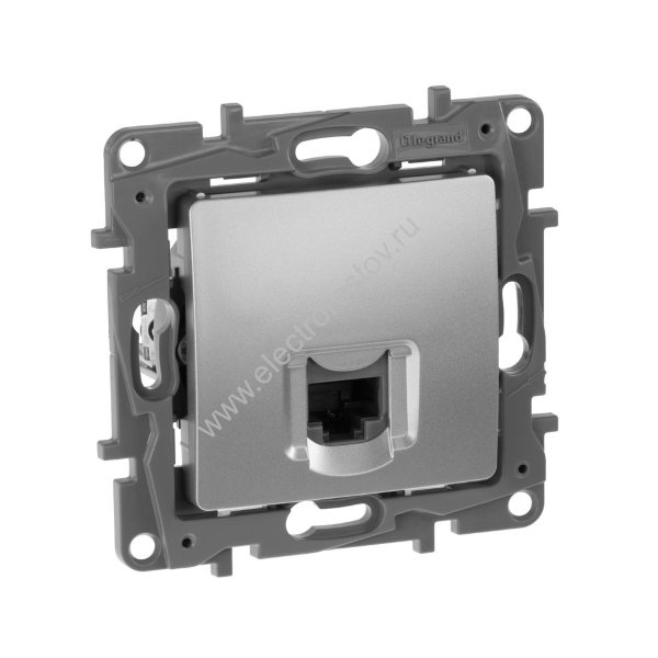 Etika Алюминий Розетка компьютерная 1-ая RJ-45, категория 6 Legrand