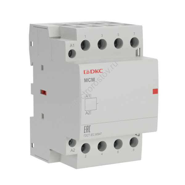 Модульный контактор MCE 4P 63A 4НО 240В 50Гц YON max DKC