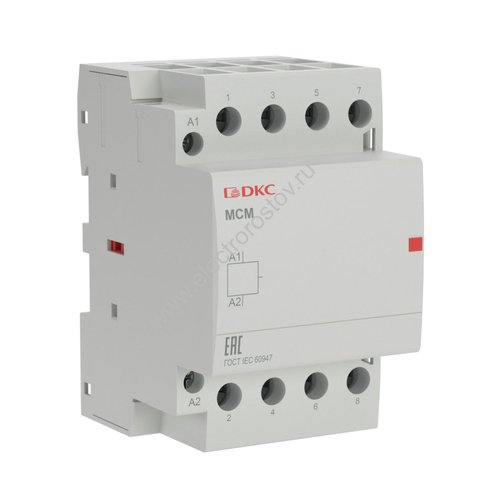 Модульный контактор MCE 4P 63A 4НО 240В 50Гц YON max DKC