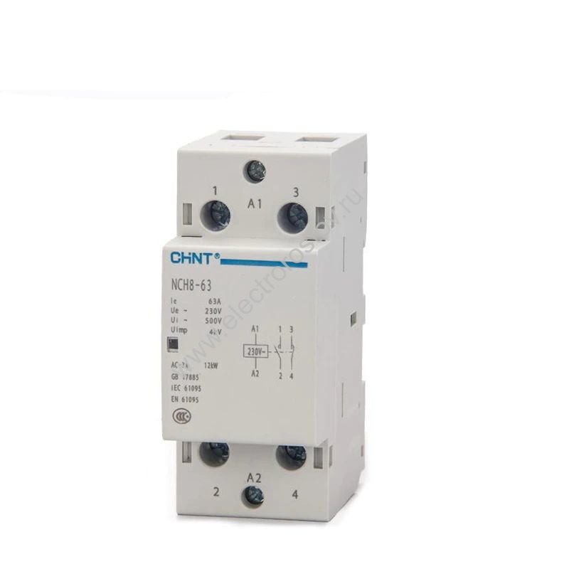 Контактор модульный 230V NCH8-63/11 1НО+1НЗ 63А CHINT