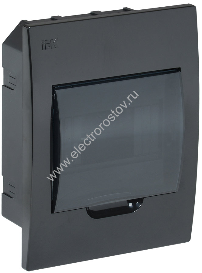 KREPTA 3 Корпус пластиковый встраиваемый ЩРВ-П-6 IP41 черный IEK