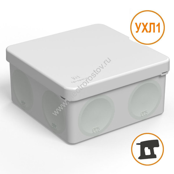 Распред. коробка открытой установки 80х80х40 IP55 (HF) безгалогенная Промрукав