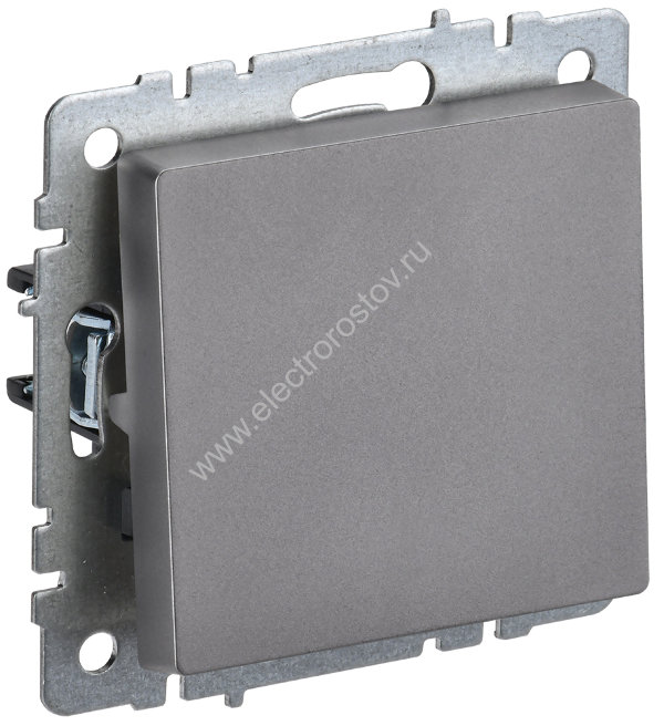IEK BRITE BASE Сталь Выключ. 1-кл. перекр. 10А ВС10-1-3-БрС