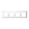 Systeme Electric AtlasDesign Air Белый/дымчатый белый Рамка 4-ая