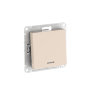 AtlasDesign Беж Переключатель 1-кл с подсветкой c быстрозажим. клеммами Schneider Electric