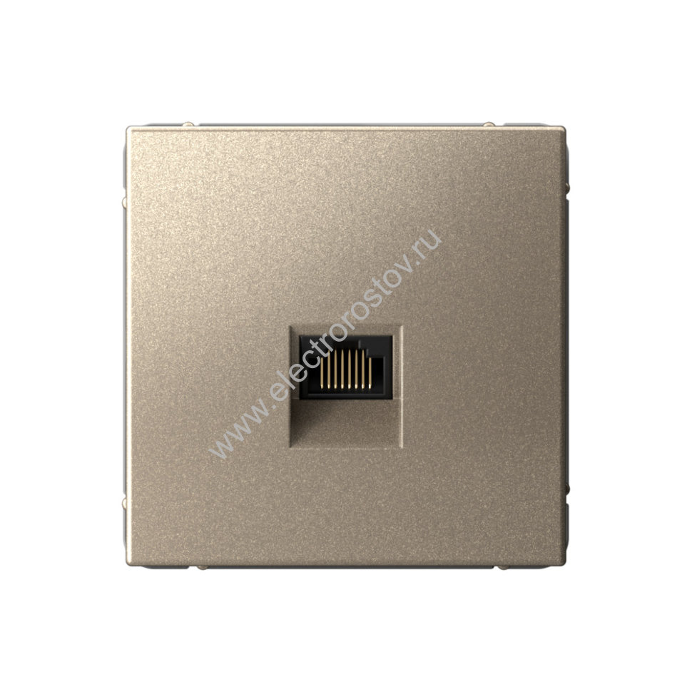 Systeme Electric ArtGallery Шампань Розетка компьютерная RJ45, кат. 6A, механизм