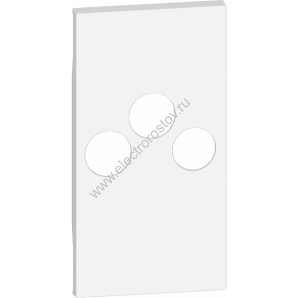 BT Living now Белый Лицевая панель для розеток TV-R-SAT 2 мод