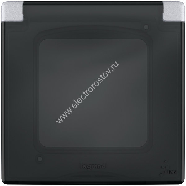 INSPIRIA Алюминий Рамка с защитной крышкой IP 44 Legrand
