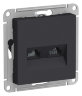 AtlasDesign Карбон Розетка компьютерная 2-ая RJ45+RJ45, кат. 5е Schneider Electric