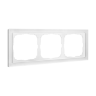 Systeme Electric ArtGallery Pure Органическое стекло Белый Рамка 3-ая