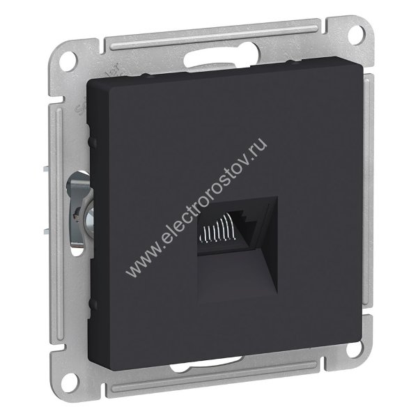 AtlasDesign Карбон Розетка компьютерная 1-ая RJ45, кат. 5е Schneider Electric