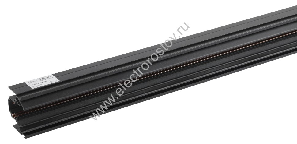 ЭРА Магнитный трековый шинопровод TRM-PC20-250B встраиваемый для натяжных потолков 2,5м 48V черный