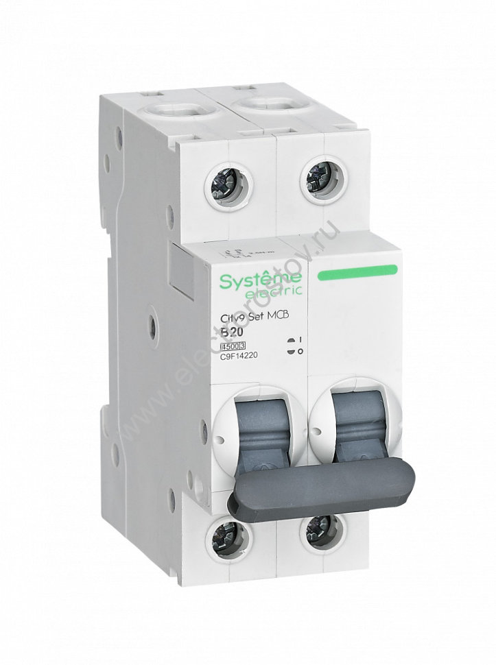 City9 Автоматический выключатель 4.5кА 2P B20 Systeme Electric