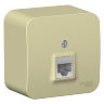 Blanca наруж Бежевый Розетка компьютерная RJ45, кат.5E, изолир. пластина Schneider Electric