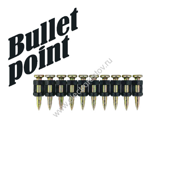 Гвоздь по бетону, металлу, кирпичу Bullet Point х19мм (1000шт) TOUA