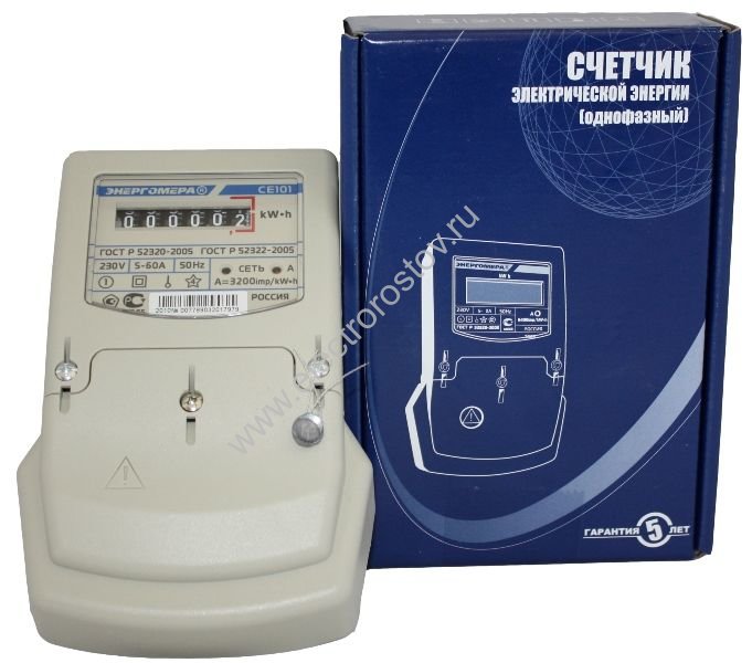 Счетчик электроэнергии 1Ф CE 101 S6 148 M6 (100А) Энергомера