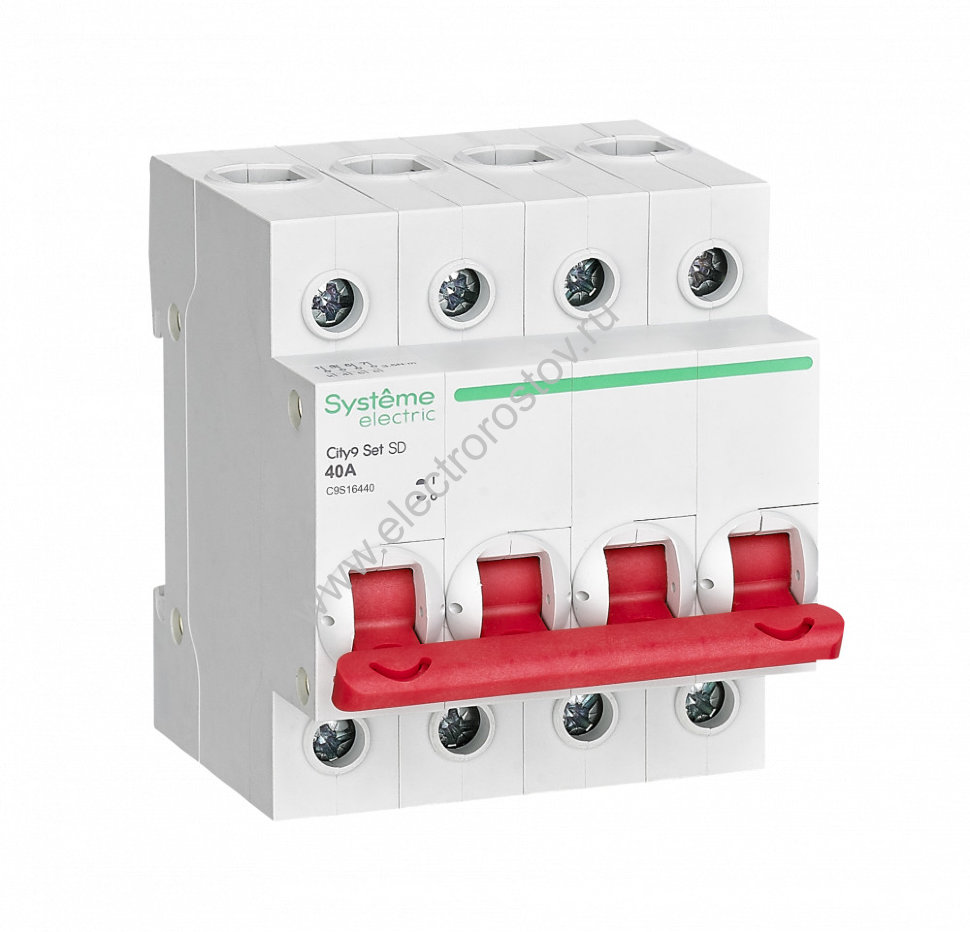 City9 Выключатель нагрузки (мини-рубильник) 4P 40А Systeme Electric