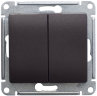 Glossa Шоколад Переключатель 2-клавишный Schneider Electric