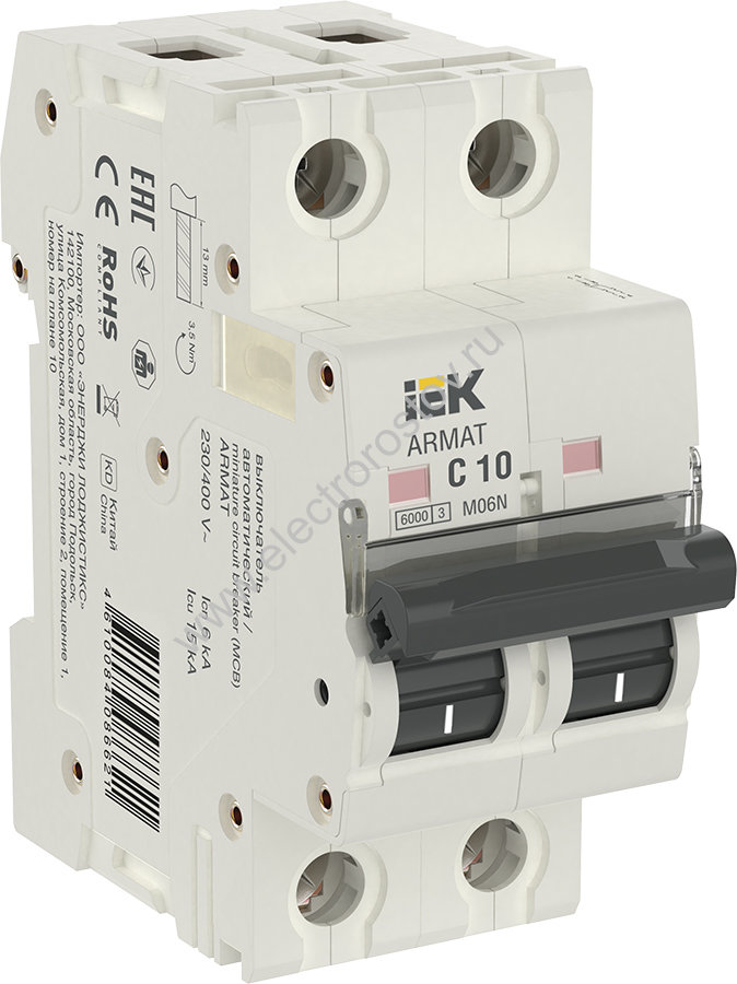 IEK ARMAT Автоматический выключатель M06N 2P C 10А
