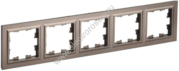 IEK BRITE BASE Темн.бронза Рамка 5-м РУ-5-БрТБ