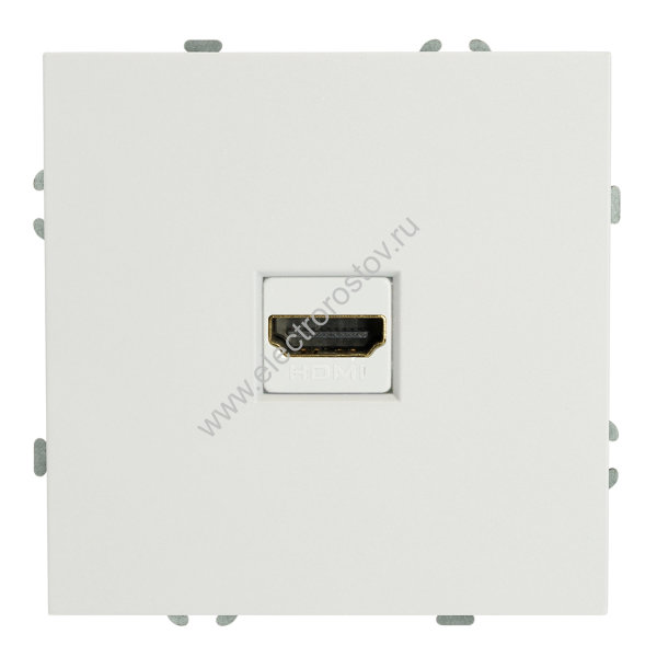 STEKKER Эмили Белый фарфор, soft touch Розетка HDMI 2.0 Type A