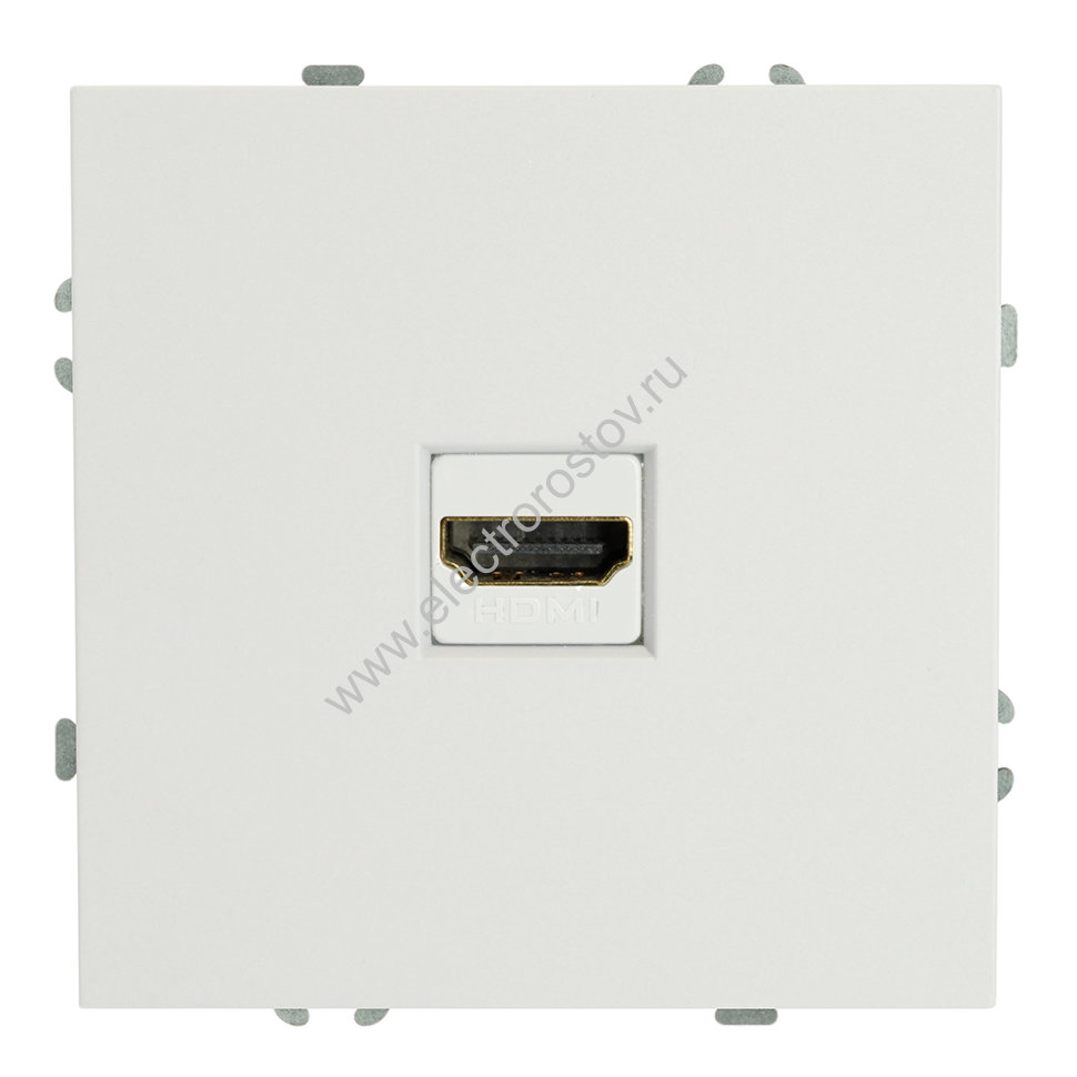 STEKKER Эмили Белый фарфор, soft touch Розетка HDMI 2.0 Type A