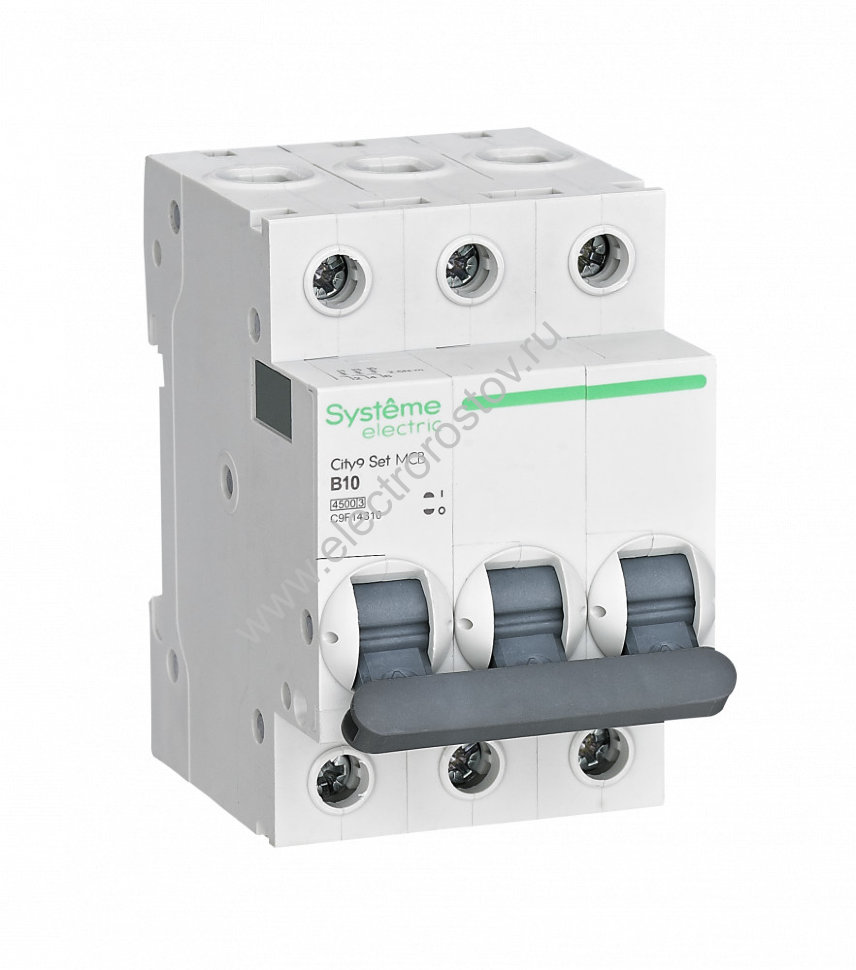 City9 Автоматический выключатель 4.5кА 3P B10 Systeme Electric