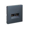 Systeme Electric ArtGallery Грифель Розетка двойная компьютерная RJ45+RJ45, кат. 5е, механизм