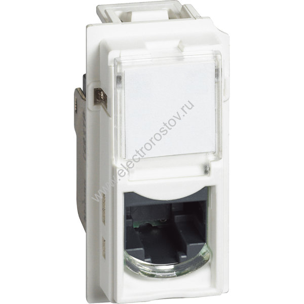 Living now Белый Розетка компьютерная RJ45 cat5e UTP 1 мод Bticino