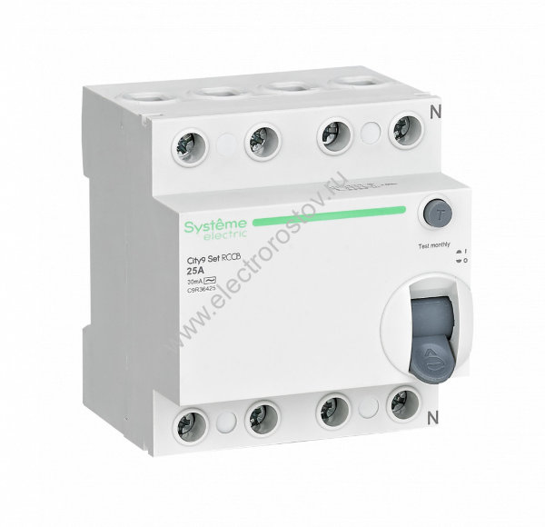 City9 Выключатель диф. тока (УЗО) 4п 25А 30 мА AC Systeme Electric