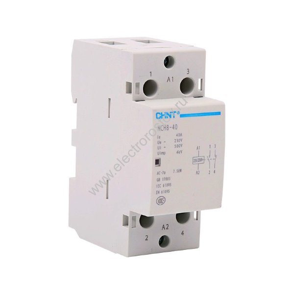 Контактор модульный 230V 1НО+1НЗ 40А CHINT