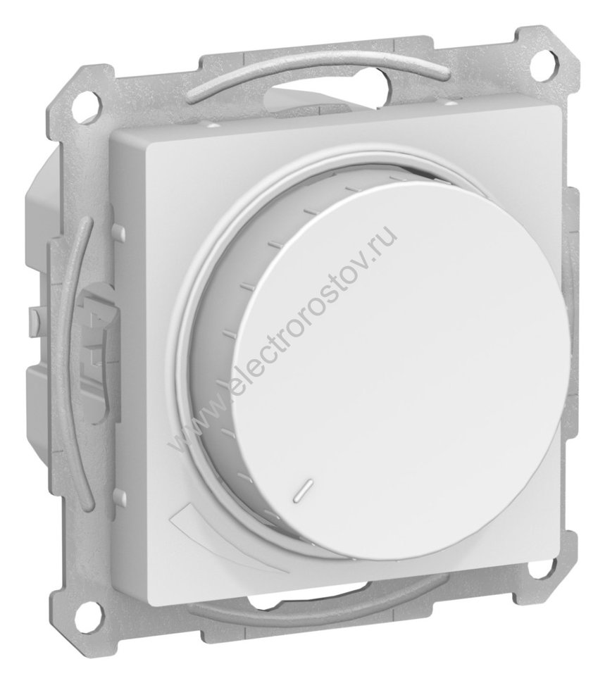AtlasDesign Лотос Светорегулятор (диммер) поворотно-нажимной, 400Вт/LED 3-150Вт Schneider Electric