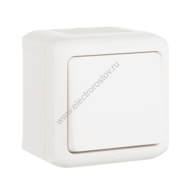 Quteo Белый IP44 Переключатель 1-клавишный Legrand