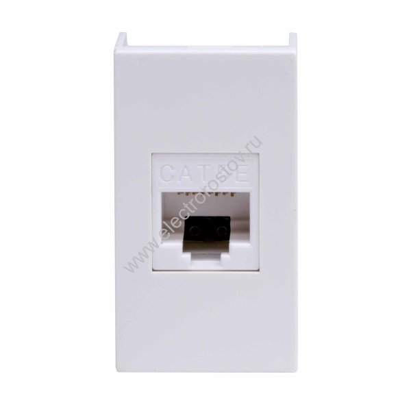 DKC Комп.роз. RJ45 кат.5e, 8P8C,  Viva, белая, 1мод