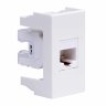DKC Комп.роз. RJ45 кат.5e, 8P8C,  Viva, белая, 1мод