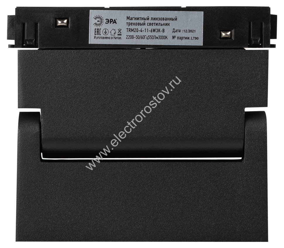 ЭРА Магнитный трековый светильник TRM20-4-11-6W3K-B для системы NOVA 48V 6Вт 3000К направленный свет