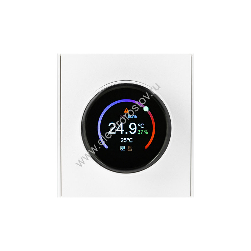 KRANZ STRONG Терморегулятор Wi-Fi с/у жемчуг, с 1-пост. рамкой