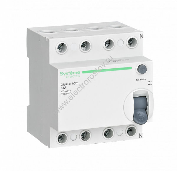 City9 Выключатель диф. тока (УЗО) 4п 63А 300 мА AC Systeme Electric