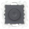 Simon 24 Графит Светорегулятор проходной, 40-450W Simon