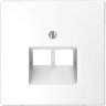 Schneider Electric Merten D-Life Белый Лотос Накладка центральная для розетки 2-ной RJ45