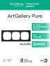 Systeme Electric ArtGallery Pure Органическое стекло Черный Рамка 3-ая